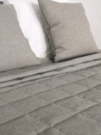 Наволочка декоративная. Коллекция  "Меланж". Цвет серо-бежевый (серо-бежевый меланж)