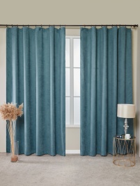 Комплект штор 200х270-2 шт. Коллекция "Луковичка". Цвет синий (джинс)
