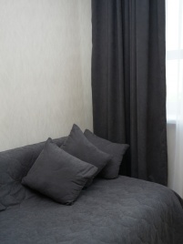 Наволочка декоративная. Коллекция  "Луковичка". Цвет тёмно-серый (графит)