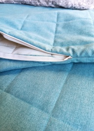 Наволочка декоративная. Коллекция  "Меланж". Цвет бирюзовый (бирюзовый меланж)