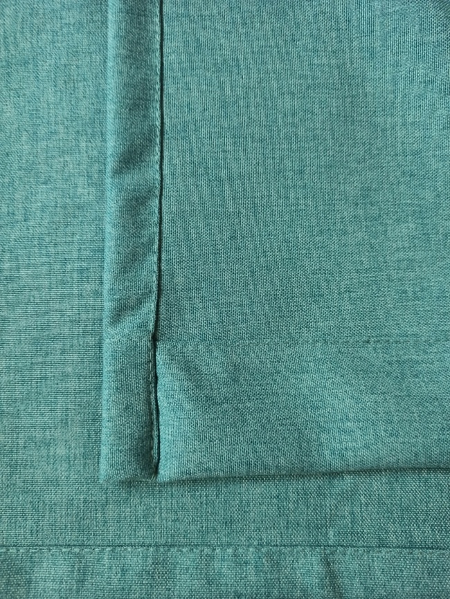 Комплект штор 200х270 2 шт. Коллекция "Меланж". Цвет бирюзовый (бирюзовый меланж) фото 2