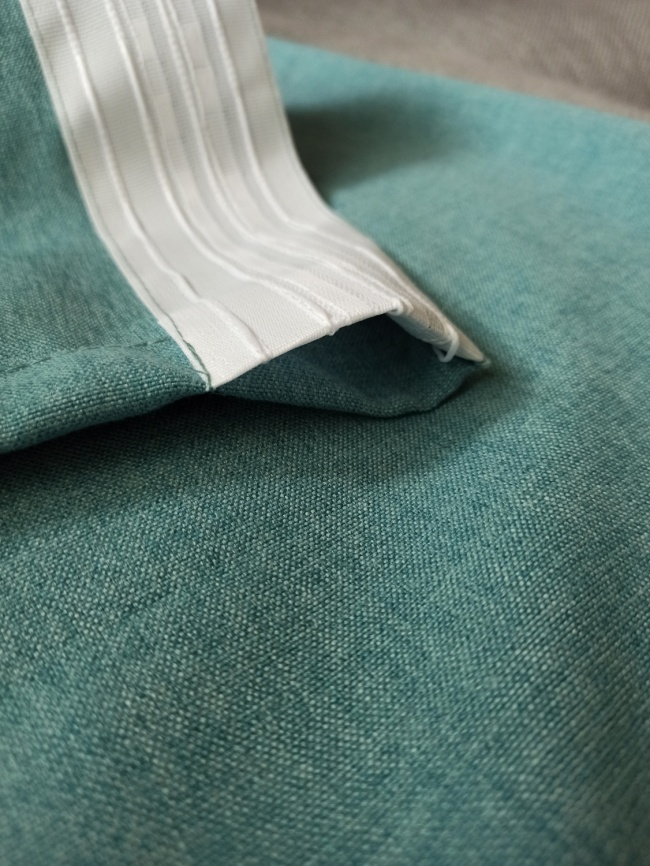 Комплект штор 200х270 2 шт. Коллекция "Меланж". Цвет бирюзовый (бирюзовый меланж) фото 5